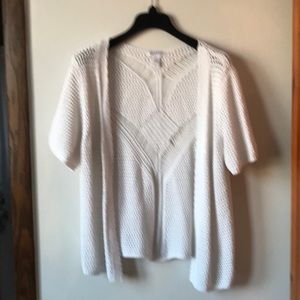 Pearl cover up Short sleeve sweater XL